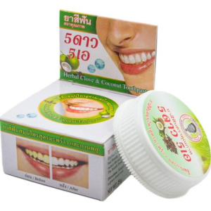5 стар косметик зубная паста 25г травяная с экстрактом кокоса