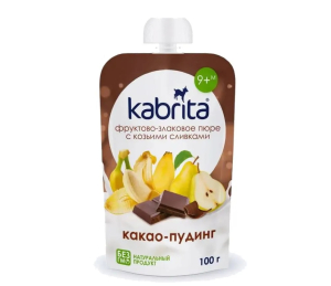 Кабрита пюре 100г какао-пудинг+козьи сливки  [kabrita]