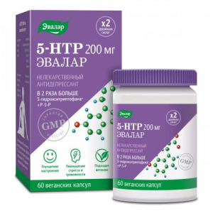 Эвалар 5-htp капсулы веганские 200мг №60