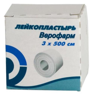 Верофарм лейкопластырь  3х500см