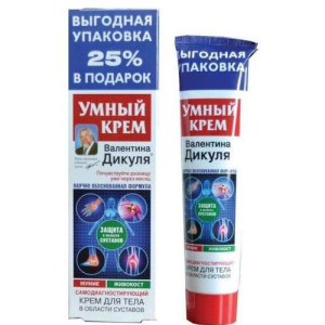 Валентин Дикуль умный крем крем для тела 125мл мумие/живокост