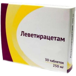 Леветирацетам таблетки покрытые пленочной оболочкой 250мг №30/озон