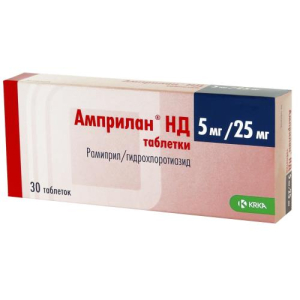 Амприлан нд таблетки 2,5мг + 12,5мг №30 