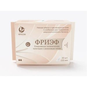 Фриэф прокладки ежедневные №30 с анионовым чипом 155мм