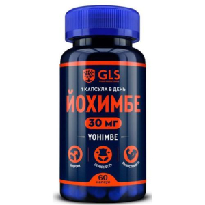 Джи эл эс йохимбе капсулы 30мг 350мг №60 бад