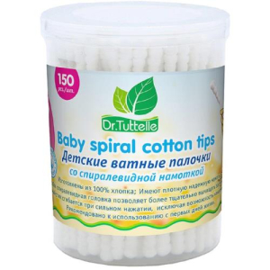 Др туттел палочки ватные №150 со спиралевид намоткой 0 +