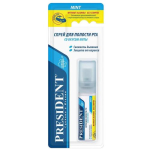 Президент спрей для полости рта 20мл вкус мяты