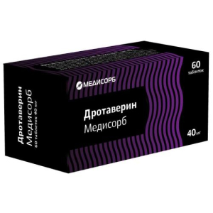 Дротаверин медисорб таблетки 40мг №60