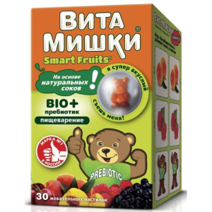 Витамишки био плюс пребиотик пастилки жевательные №30 бад