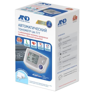 Эй энд ди тонометр автомат на плечо ua 777l + большая манжета 32-45см + адаптер