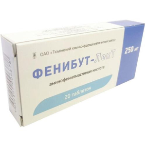 Фенибут-лект таблетки 250мг №20/Тюмень