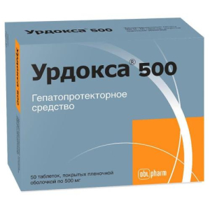 Урдокса 500 таблетки покрытые пленочной оболочкой 500мг №50