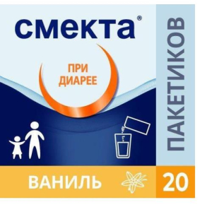Смекта порошок для приготовления суспензии для приема внутрь 3г 3.76г №20 ваниль