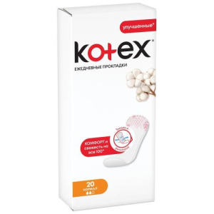 Котекс прокладки ежедневные №20 нормал дыш