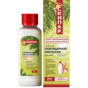 Скипар набор терапевт нтв-02 (раствор белый 200мл + термометр)