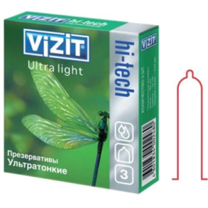 Визит hi-tech презервативы №3 ультра лайт ультратонкие
