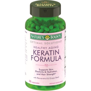 Нэйчес баунти капсулы №50 кератин формула бад