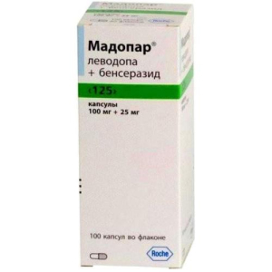 Мадопар "125" капсулы 100мг + 25мг №100