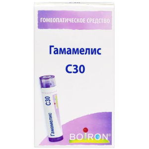 Гамамелис гранулы гомеопатические 4г с30 монокомплекс растительный