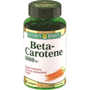 Нэйчес баунти капсулы 6000ме №60 бета-каротин бад