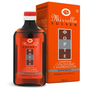 Мирролла сульсен форте шампунь 250мл с климбазолом от перхоти