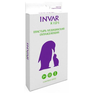 Инвар кидс пластырь 5 х11см №6 медиц.охлаждающий детям 3 +