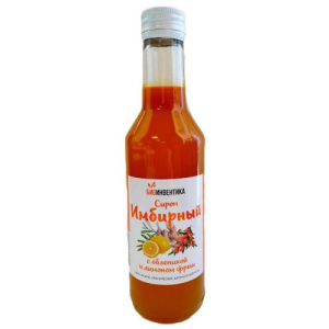Биоинвентика имбирный сироп 250мл облепиха + лимон фреш