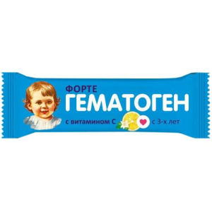 Гематоген форте плитка 25г с витамином с
