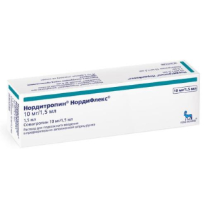 Нордитропин нордифлекс раствор для подкожного введения 10мг/1.5мл 1,5мл