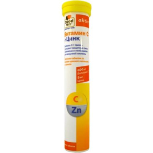 Доппельгерц актив таблетки шипучие №15 витамин с +  цинк бад