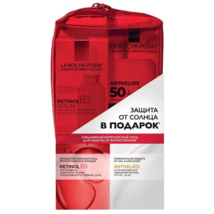 Ля рош-позе набор (сыворотка retinol b3 30 мл + невидимый флюид anthelios spf50 +  50 мл)