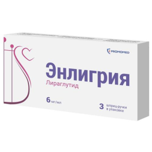 Энлигрия раствор для подкожного введения 6мг/мл 3мл №3