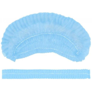 Гекса шапочка медицинская №25 берет н/стер. спанбонд 18гр/м2 раз.1 /длина 53/ голубая
