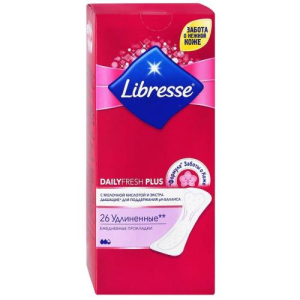 Либресс прокладки ежедневные №26 дейлифреш плюс удлинен