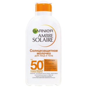 Гарньер амбр солер молочко для лица и тела 200мл с/защит spf 50 +