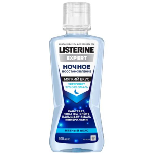Листерин эксперт ополаскиватель для полости рта 400мл ночное восстановление
