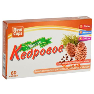 Реалкапс масло кедровое капсулы 300мг №60