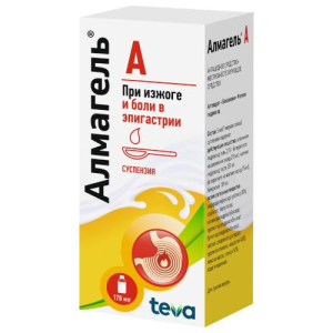 Алмагель а суспензия для приема внутрь 170мл в комплекте с ложкой мерной