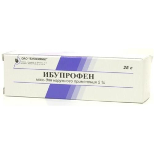 Ибупрофен мазь для наружного применения 5% 25г