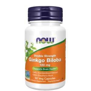 Нау гинкго билоба плюс капсулы 120мг 500мг №50 бад