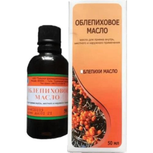 Облепиховое  масло для приема внутрь местного и наружного применения 50мл