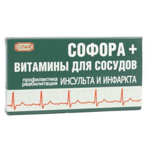 Витамины для сосудов + софора касулы №30 бад/соик
