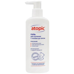 Атопик гель для купания 400мл с головы до пяток
