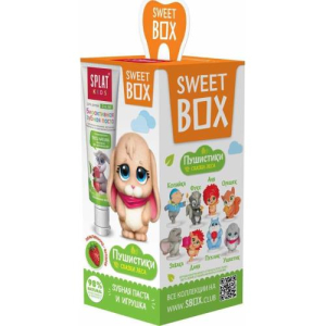 Сплат кидс зубная паста 20мл земляника-вишня /с игрушкой в наборе свит бокс/