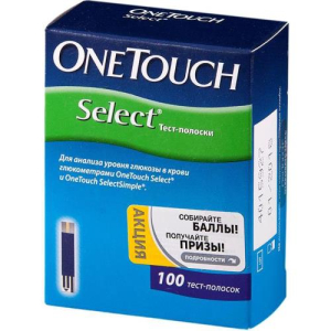 Уан тач селект тест-полоска №100