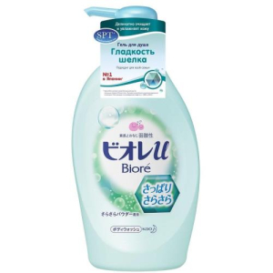 Биоре гель для душа 480мл гладкость шелка