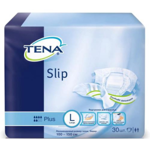 Тена слип подгузники для взрослых №30 плюс р.l 100-150см