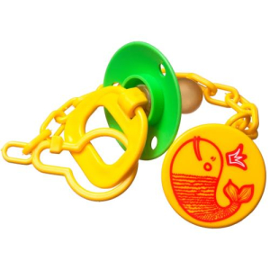 Соска-пустышка звездочка с прищ. + кольцо и/у /арт.1314/