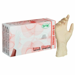 Сфм перчатки смотровые латексные нестерильные неопудренные №45 р. xl текстур. однократ. хлоринация