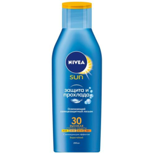 Нивея сан лосьон для тела 200мл с/защит защита и прохлада spf30